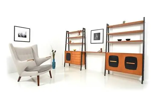 Книжный шкаф из тикового дерева, дизайн Гиллиса Лундгрена для IKEA