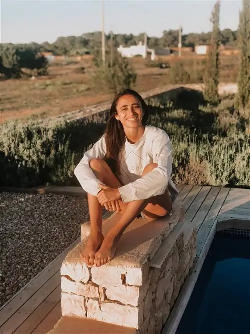 Андреа в своем доме на Форментере