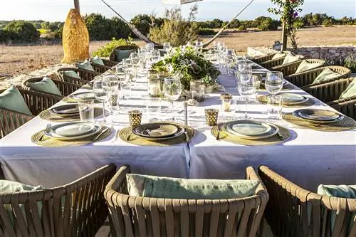 Ужин на крыльце дома Андреа Форментера. Ужин на веранде