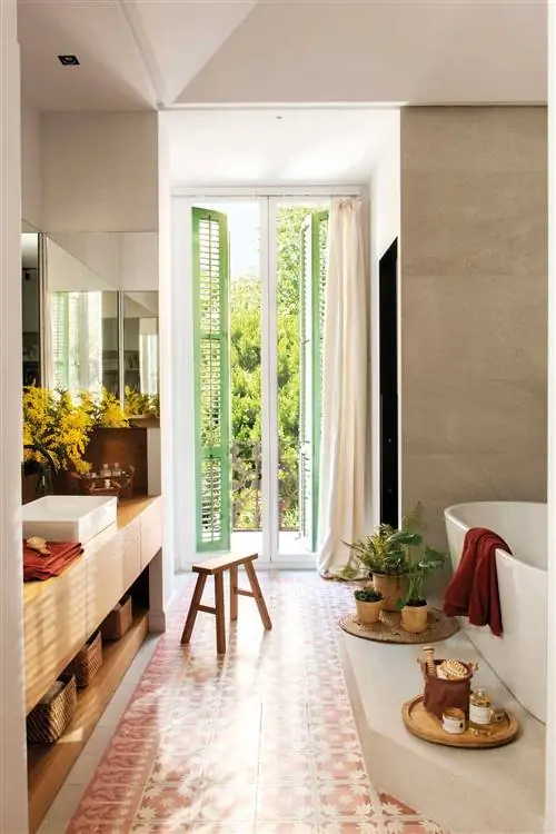 ванная комната с напольной гидравлической плиткой-00521252