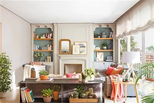 00510181 Консоль за диваном в гостиной