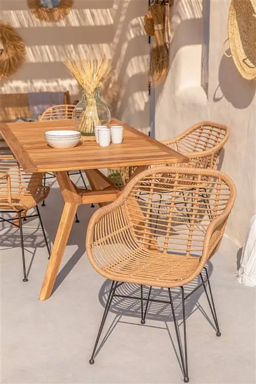 Обеденный стул Zole Poly Rattan от Sklum Обеденный стул Zole Poly Rattan от Sklum
