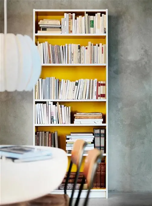 Взлом полки IKEA BILLY с желтой краской, через Pinterest Взлом полки IKEA BILLY с желтой краской, через Pinterest