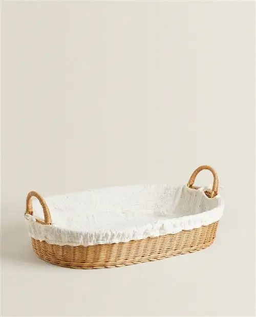 Zara Home корзина для пеленания из ротанга Zara Home корзина для пеленания из ротанга