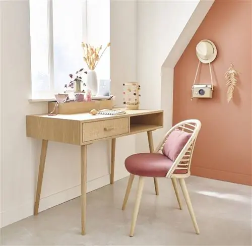 Детское кресло Terracotta Velvet с ротангом и березой от Maisons du Monde Детское кресло Terracotta Velvet с ротангом и березой от Maisons du Monde