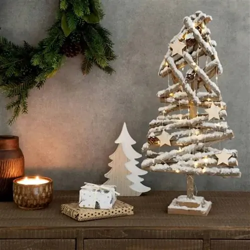 Светящаяся новогодняя елка Snowy Birch 60 см от Maisons du Monde