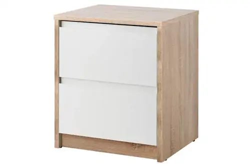 Прикроватная тумбочка White Oak Home Series с 2 ящиками от Leroy Merlin Прикроватная тумбочка White Oak Home Series с 2 ящиками от Leroy Merlin