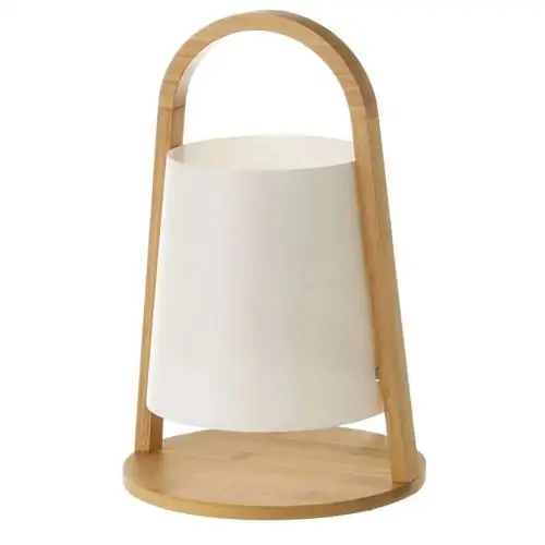 Настольная лампа Beige Bamboo Lantern от Lola Home на Maisons du Monde