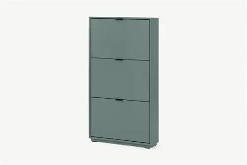 Сделана полка для обуви цвета Stone Blue для узких коридоров. Сделана полка для обуви цвета Stone Blue для узких коридоров.