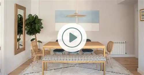 Студия Deco & Living наполнила эту квартиру открытой планировки в Мадриде теплом: мягкие цвета и обои - ее союзники (с видео)