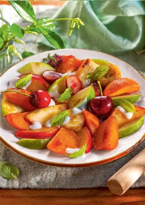 Что приготовить в мае: Рецепт фруктового салата на гриле.