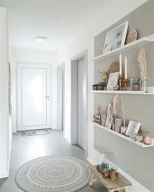 Полка ИКЕА Моссланда в прихожую