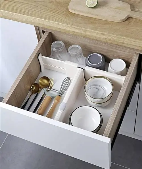 VLVEE Регулируемый пластиковый разделитель ящиков amazon