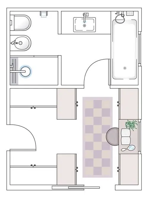 план гардеробной с санузлом 00508402