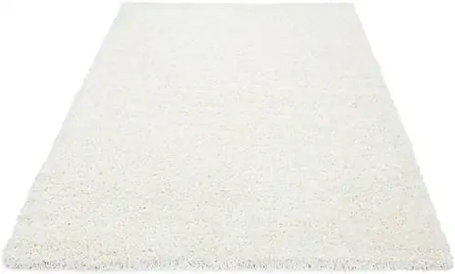 Большой белый ковер для гостиной от Amazon