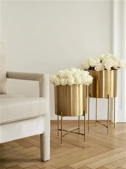 Набор цветочных горшков Westwing Gold Metal