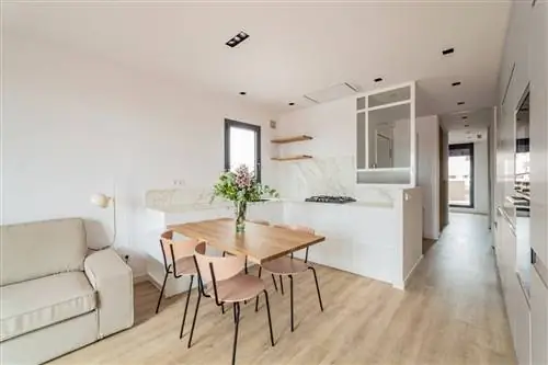 Гостиная Марии Одены в маленькой квартире