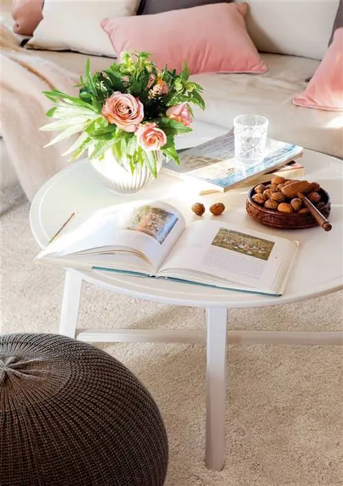 Детали белого журнального столика от Ikra 00544811w