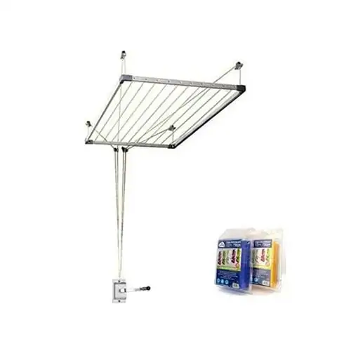 Веревки для белья потолочные металлические ручные.