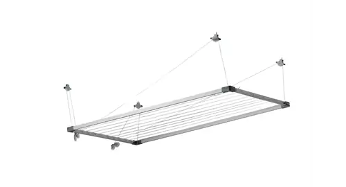 Металлическая раздвижная потолочная бельевая веревка.