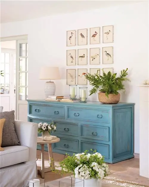 Оформление в зелено-голубых тонах.