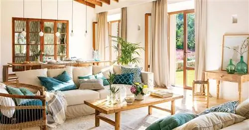 Оформление в зеленом и синем цветах: удачное сочетание, любимое дизайнерами интерьеров