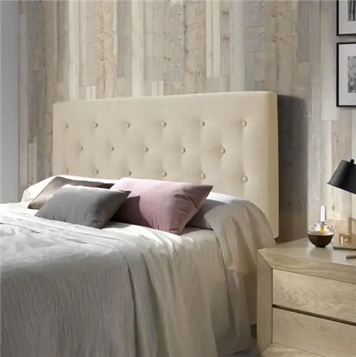Серое изголовье с обивкой из ткани 150x100см Oslo от Maisons du Monde