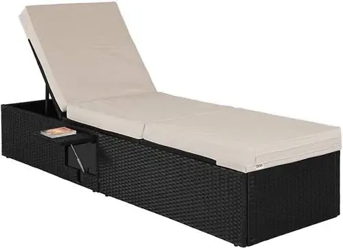 Лежак со столом от Amazon.
