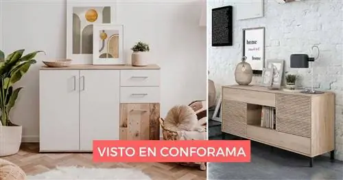 8 очень функциональных и стильных сервантов от Conforama. Дополнительное место для столовой или гостиной