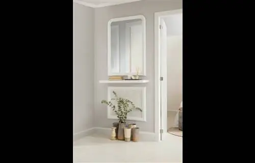 INSPIRE white Зеркало Candice White в прямоугольной раме от Leroy Merlin.