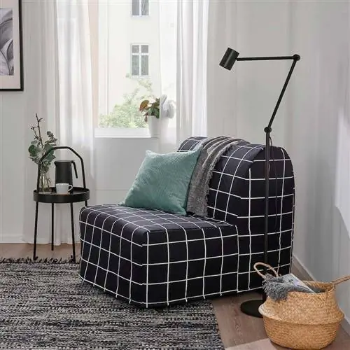 ikea lycksele hast lillsele диван-кровать белый черный