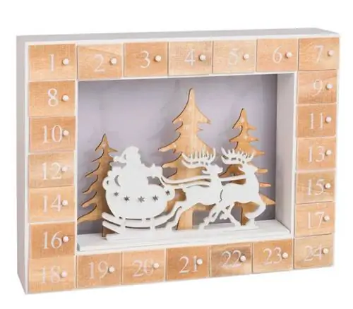 Адвент-календарь для украшения саней от Maisons du Monde.