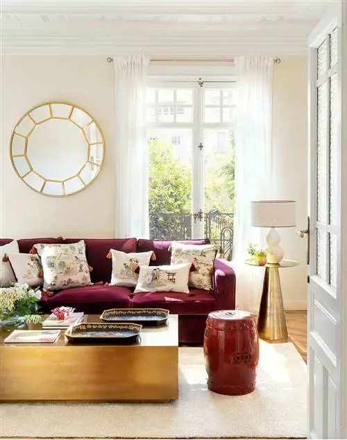 Декоративное круглое настенное зеркало Kiri от El Corte Inglés.