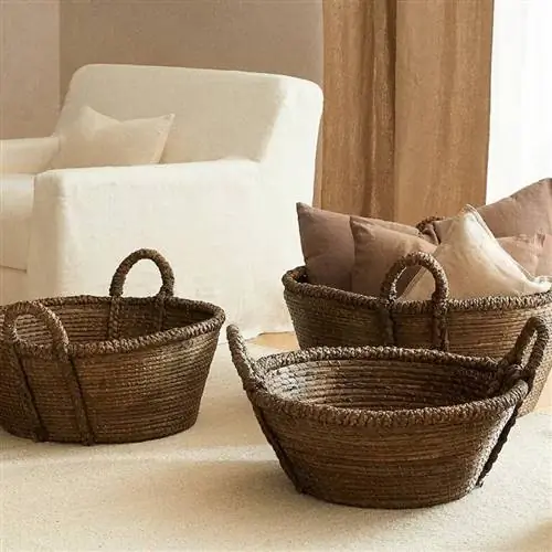 Волокнистые корзины Zara Home.