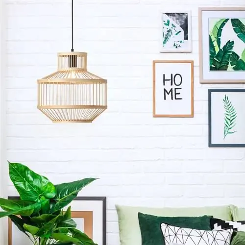 Потолочный светильник Teva 1 light bamboo от Leroy Merlin.