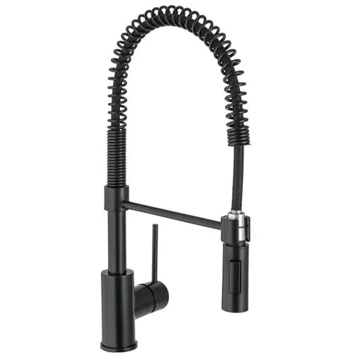 Черный кухонный кран.