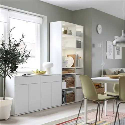 Комбинация шкафа и полки ИКЕА ВИХАЛС