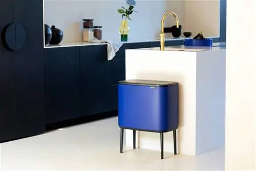 Корзина Bo Touch с 2 корзинами цвета Mineral Powerful Blue от Brabantia