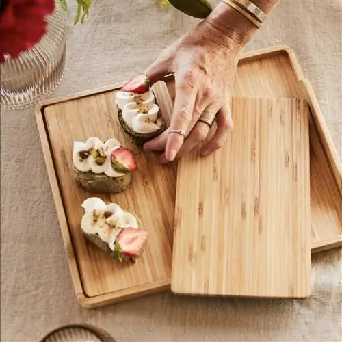 Поднос деревянный ИКЕА АНЛЕДНИНГ