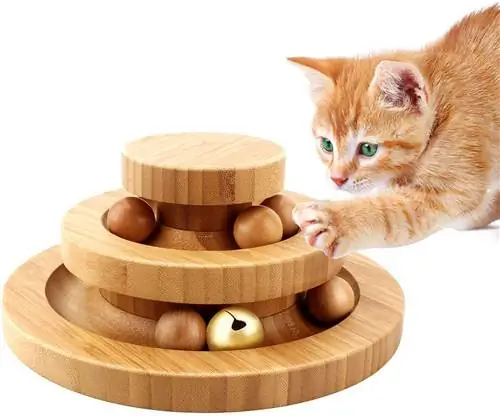 Бамбуковая игрушка для кошек от Amazon.