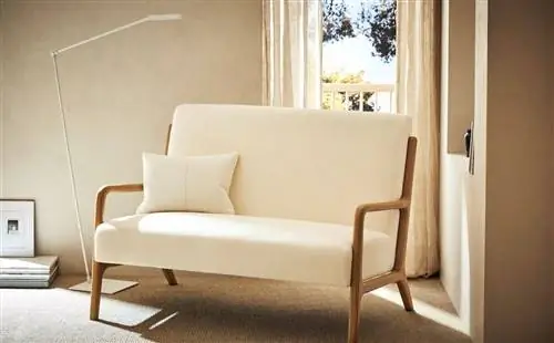 ДВОЙНОЕ КРЕСЛО ИЗ ДУБА И ЛЬНА ZARA HOME