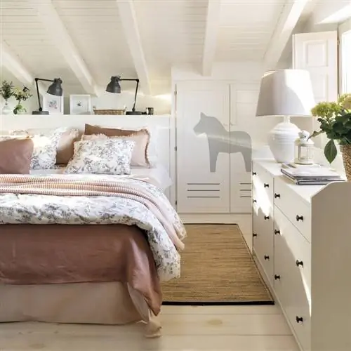 спальня в стиле лофт с мебелью на заказ