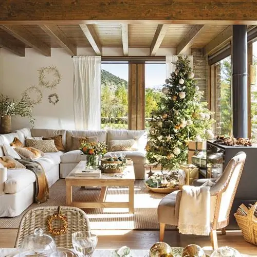 Свет, дерево и золото: самый красивый деревенский дом в мире, ставший обложкой Рождества в El Mueble.