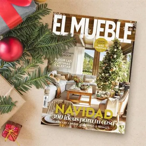 Обложка рождественской мебели.