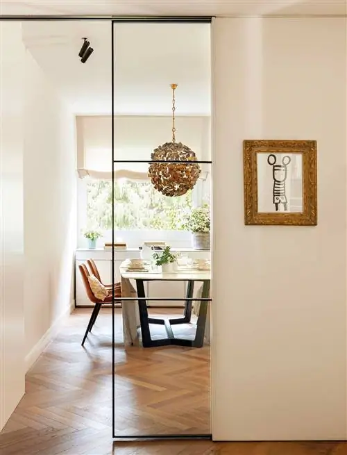 Остекление для столовой с одним листом.