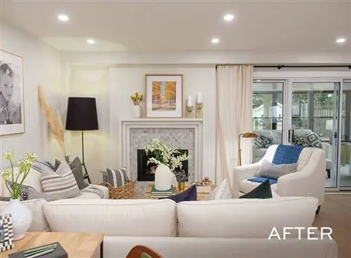 Гостиная после ремонта братьев Скотт.