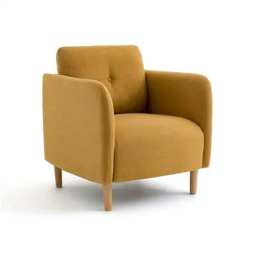 Горчичное кресло Jimi от La Redoute.