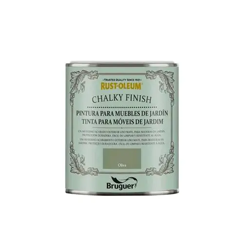 Оливково-зеленая меловая краска Bruguer.