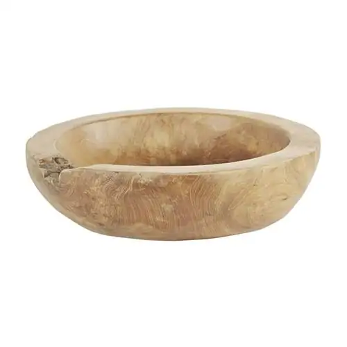 Карманный поднос из тикового дерева от Maisons du Monde.