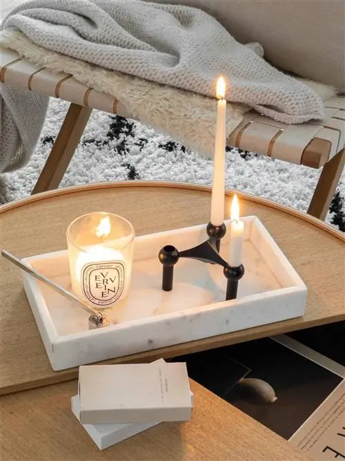 Мраморный поднос для булавок Westwing.